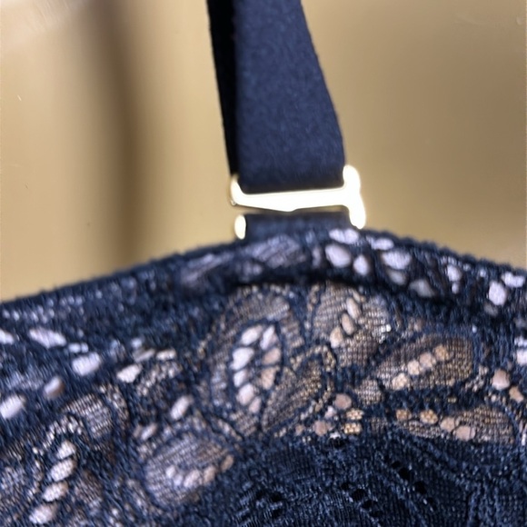 SOMA Unlined Plunge Black Lace Sz 36DDD - Picture 3 of 7